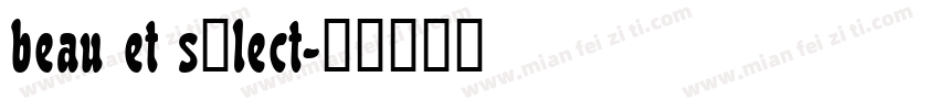 beau et sélect字体转换